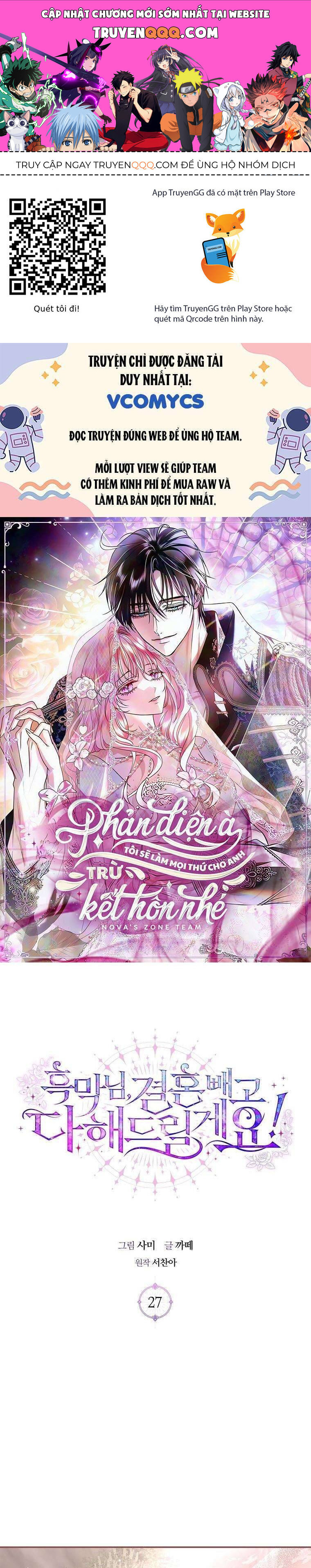 Phản Diện À, Tôi Sẽ Làm Mọi Thứ Cho Anh Trừ Kết Hôn Nhé! Chap 27 - Next Chap 28
