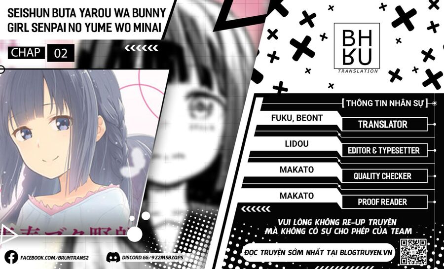 Seishun Buta Yarou Wa Yumemiru Shoujo No Yume Wo Minai Chap 2 - Next Chap 3
