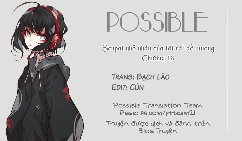 Senpai Nhỏ Nhắn Của Tôi Rất Dễ Thương Chap 18 - Next Chap 19