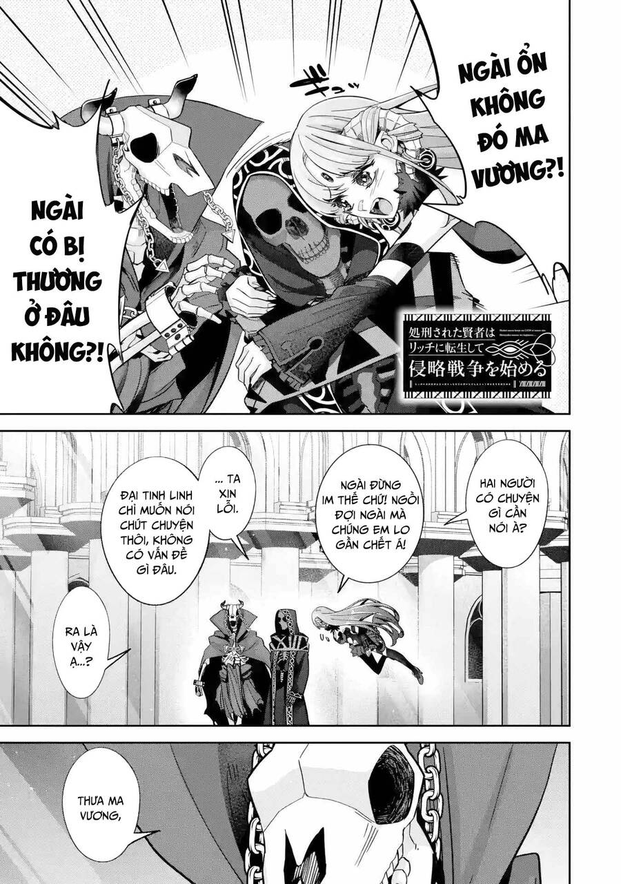 Shokei Sareta Kenja Wa Lich Ni Tensei Shite Shinryaku Sensou Wo Hajimaru Chap 35 - Next Chap 36