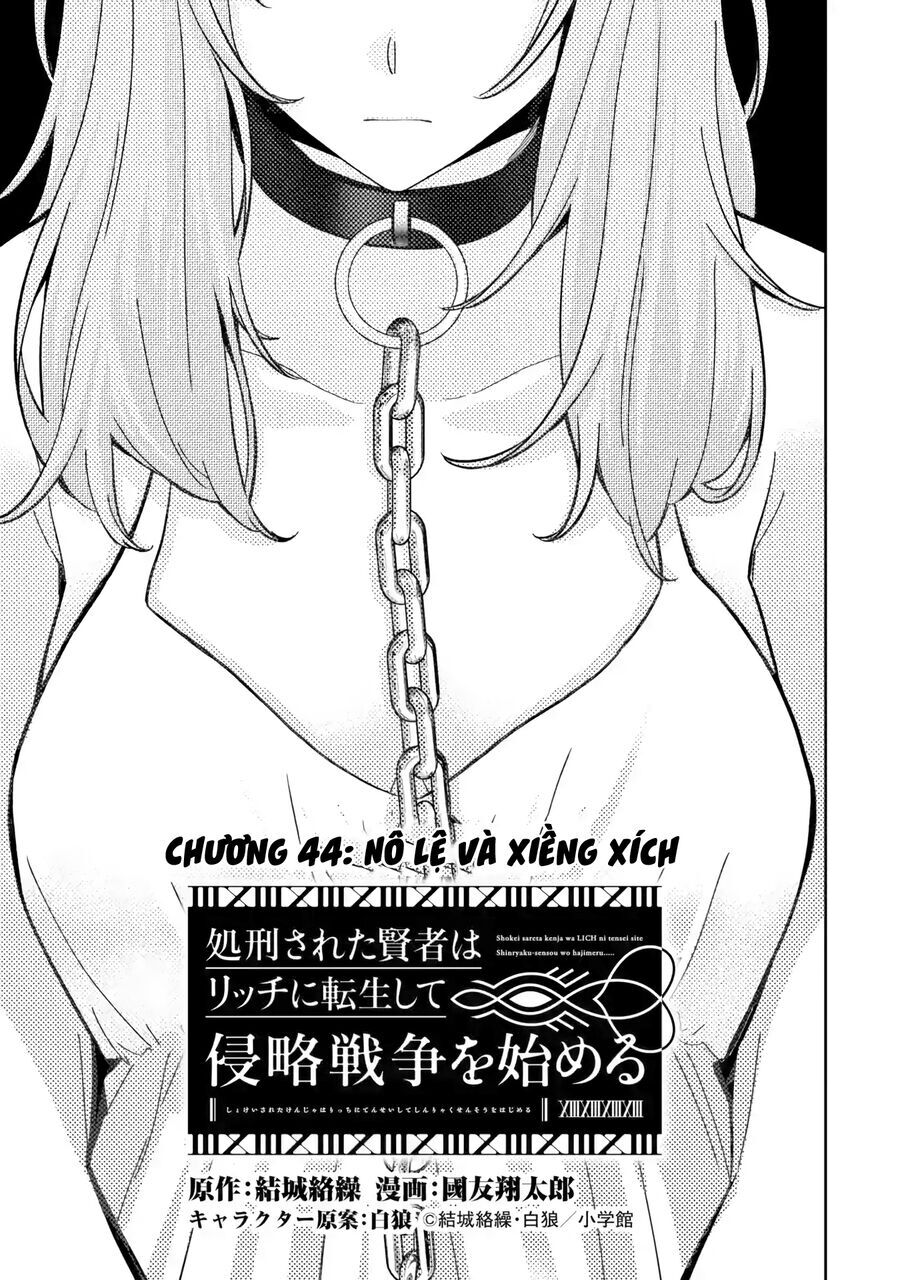 Shokei Sareta Kenja Wa Lich Ni Tensei Shite Shinryaku Sensou Wo Hajimaru Chap 44 - Next Chap 45