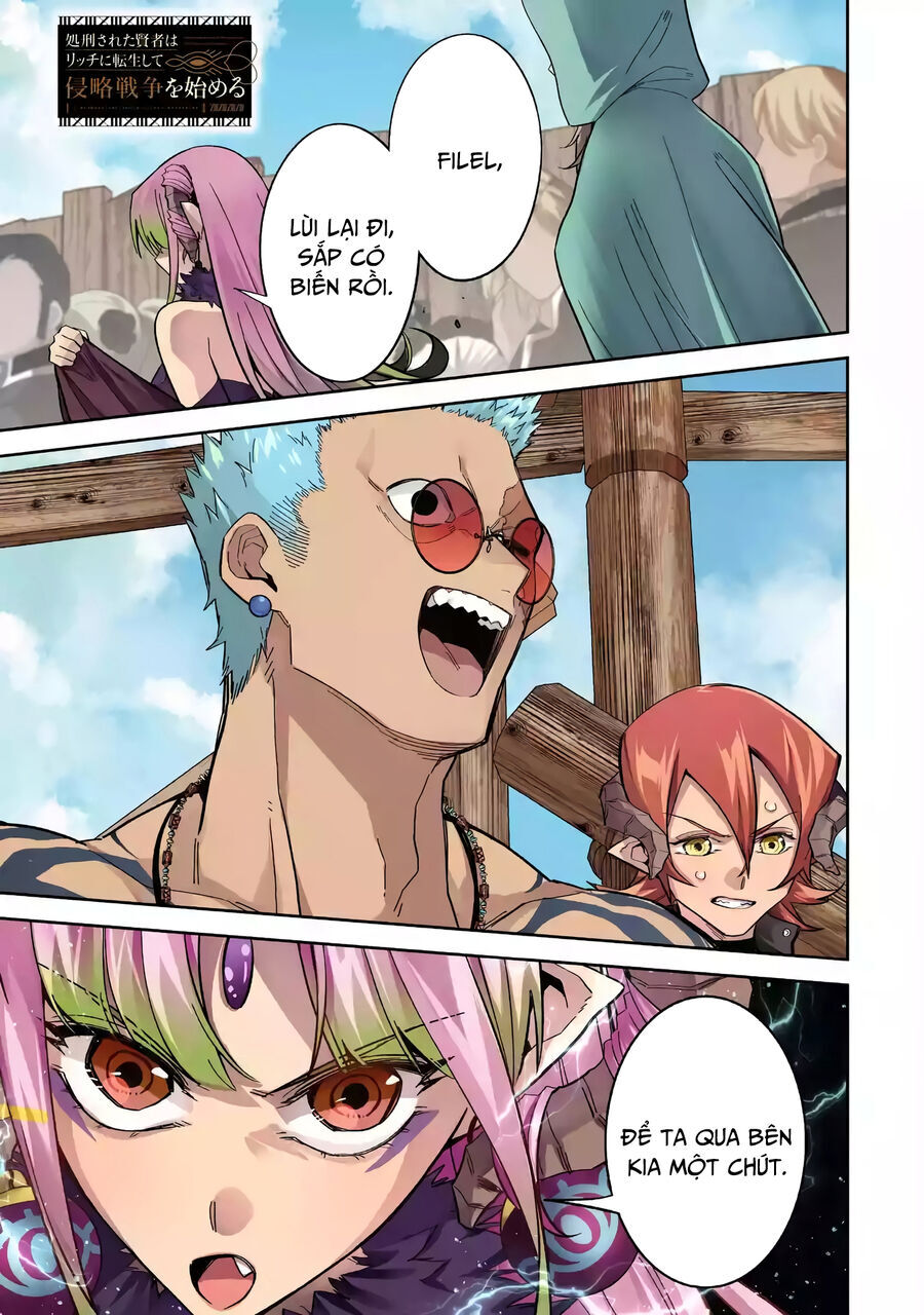 Shokei Sareta Kenja Wa Lich Ni Tensei Shite Shinryaku Sensou Wo Hajimaru Chap 45 - Next Chap 46