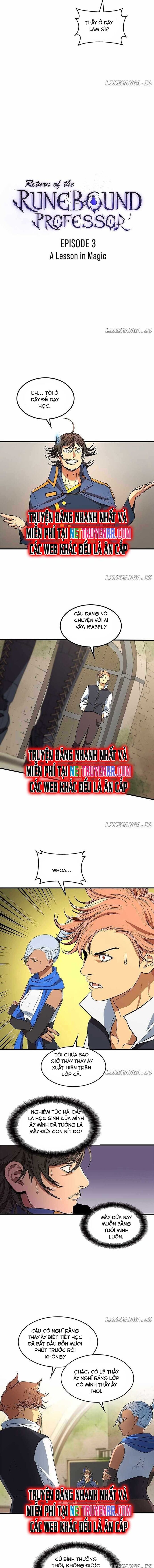 Sự Trở Lại Của Giáo Sư Runebound Chap 3 - Next Chap 4