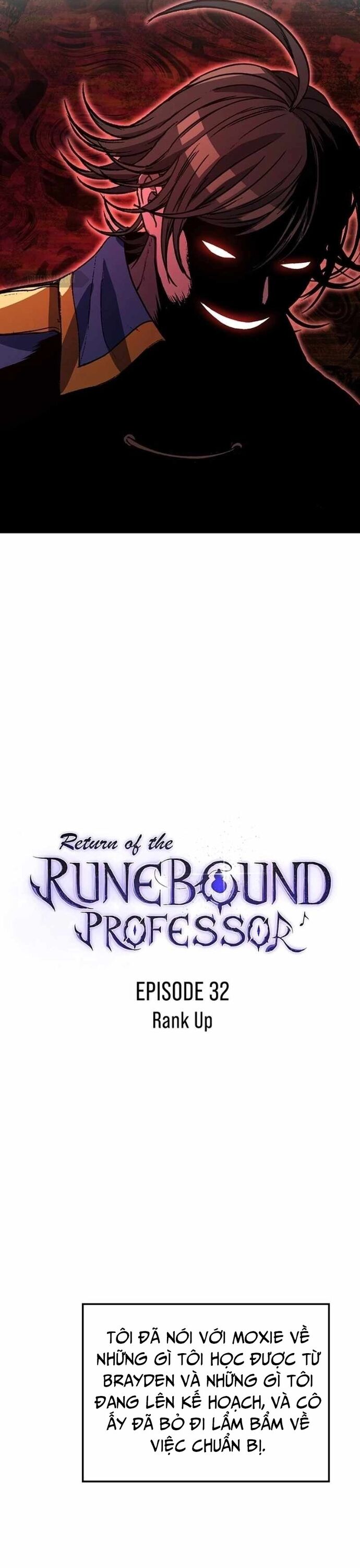 Sự Trở Lại Của Giáo Sư Runebound Chap 32 - Next Chap 33