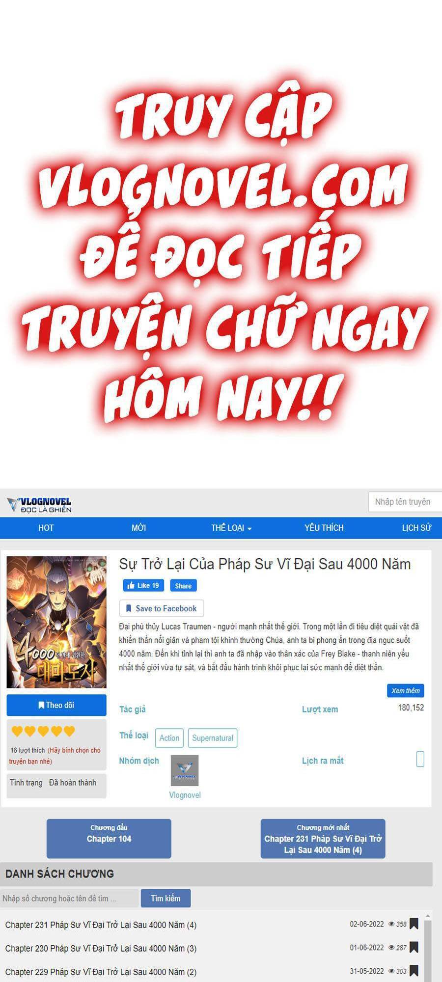 Sự Trở Lại Của Pháp Sư Vĩ Đại Sau 4000 Năm Chap 132 - Next Chap 133