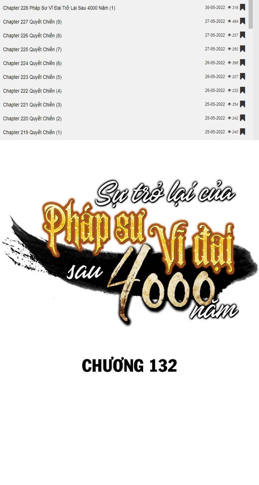 Sự Trở Lại Của Pháp Sư Vĩ Đại Sau 4000 Năm Chap 132 - Next Chap 133