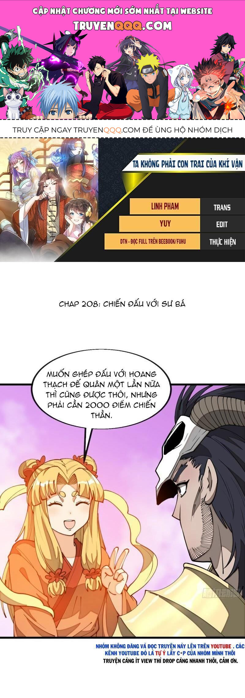 Ta Không Phải Con Cưng Của Khí Vận Chap 208 - Next Chap 209