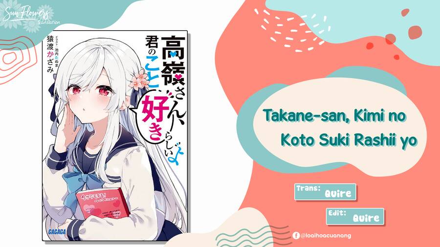 Takane-San, Kimi No Koto Sukirashii Yo Chap 11 - Next Chap 12