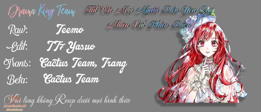 Tất Cả Mọi Người Đều Yêu Quý Nhân Vật Phản Diện Chap 19 - Next Chap 20
