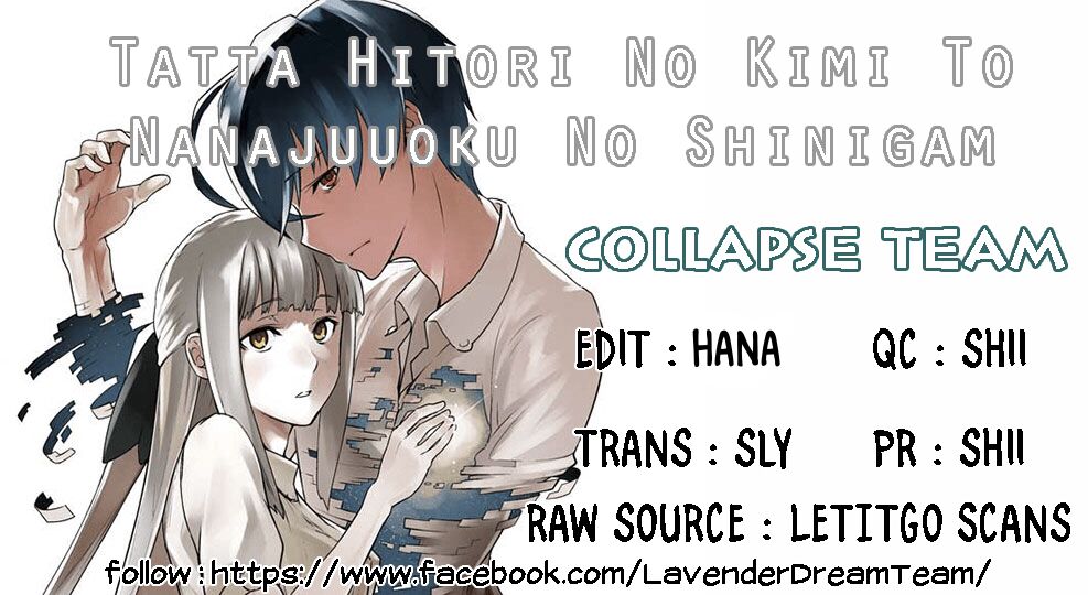 Tatta Hitori No Kimi To Nanajuuoku No Shinigami Chap 12 - Next Chap 13