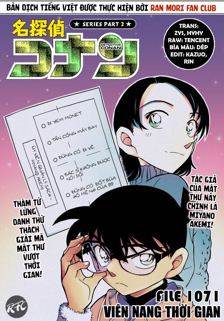Thám Tử Conan Chap 1071 - Next Chap 1072