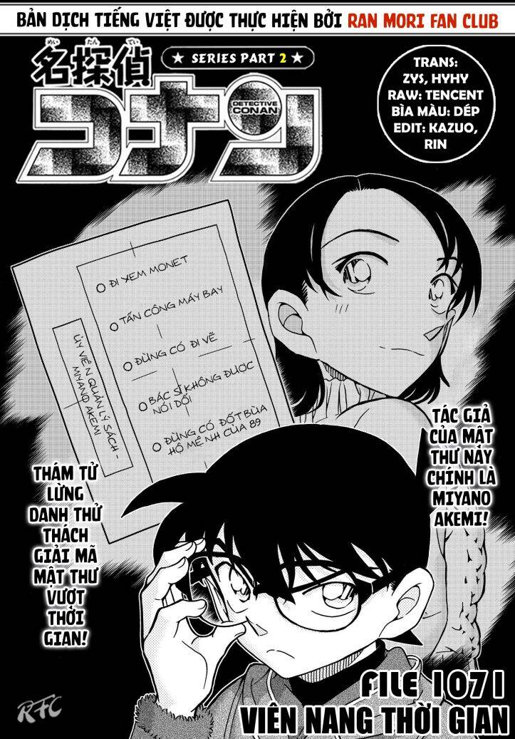 Thám Tử Conan Chap 1071 - Next Chap 1072