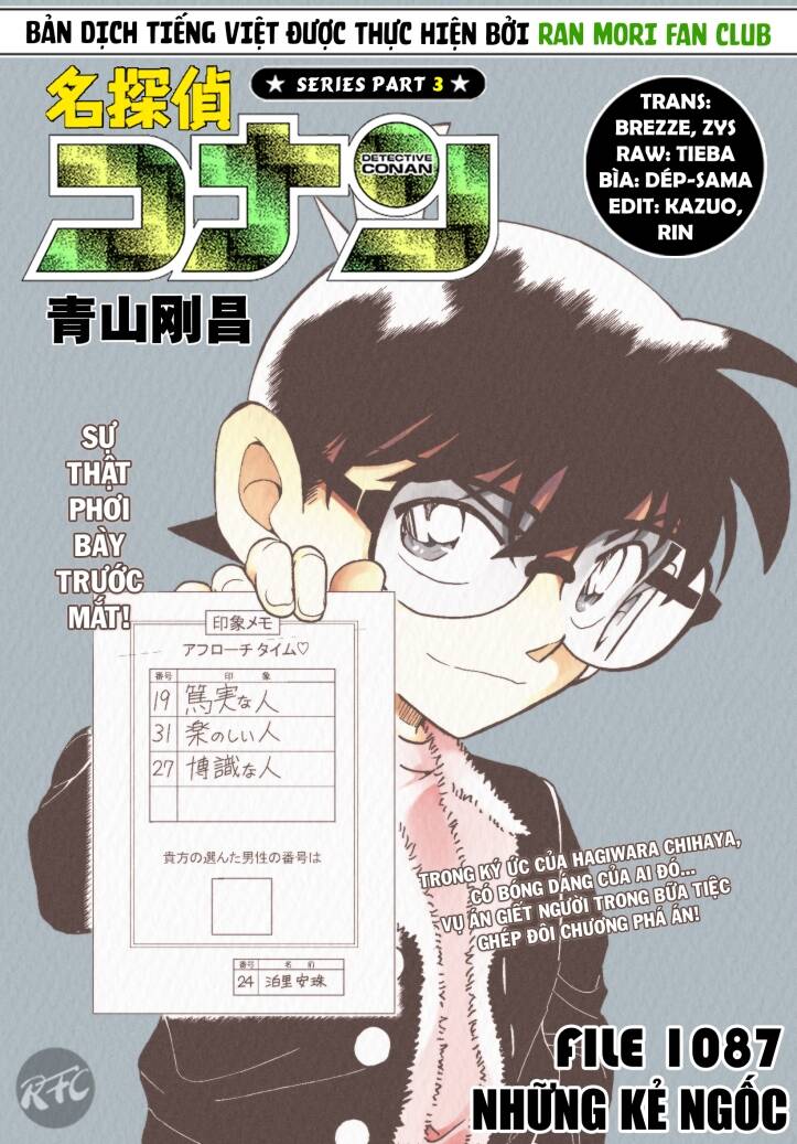 Thám Tử Conan Chap 1087 - Next Chap 1088