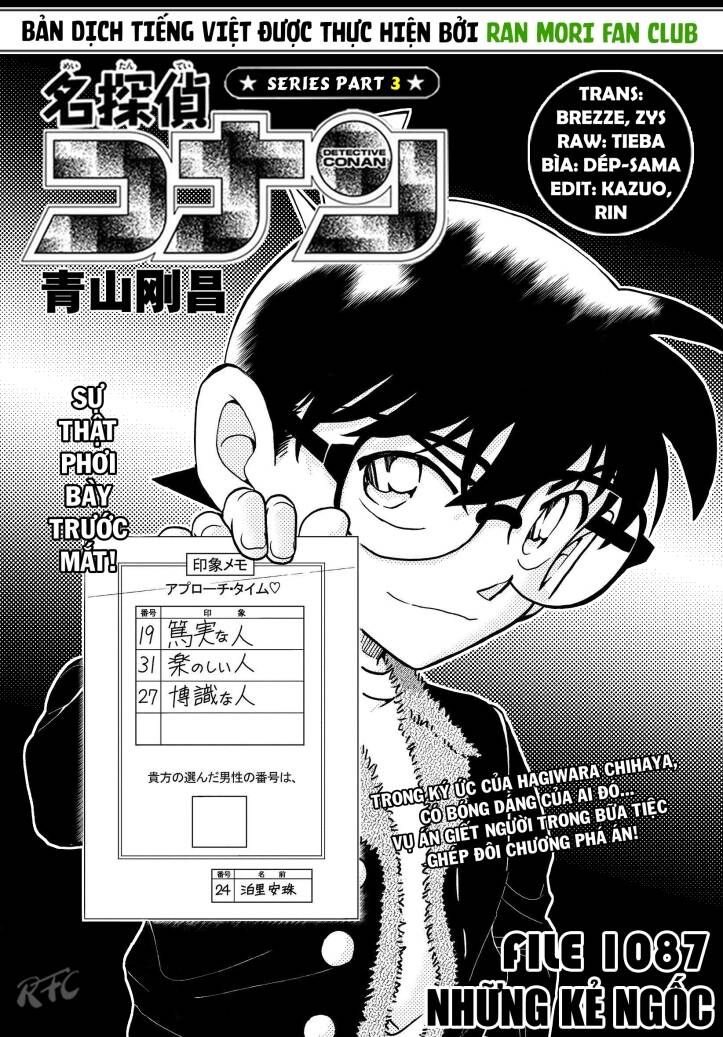 Thám Tử Conan Chap 1087 - Next Chap 1088