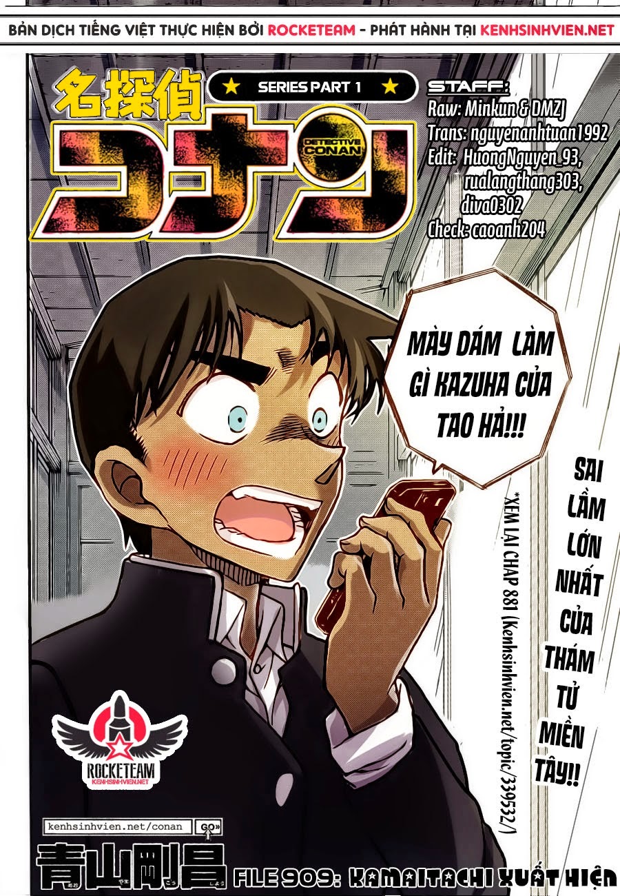 Thám Tử Conan Chap 909 - Next Chap 910