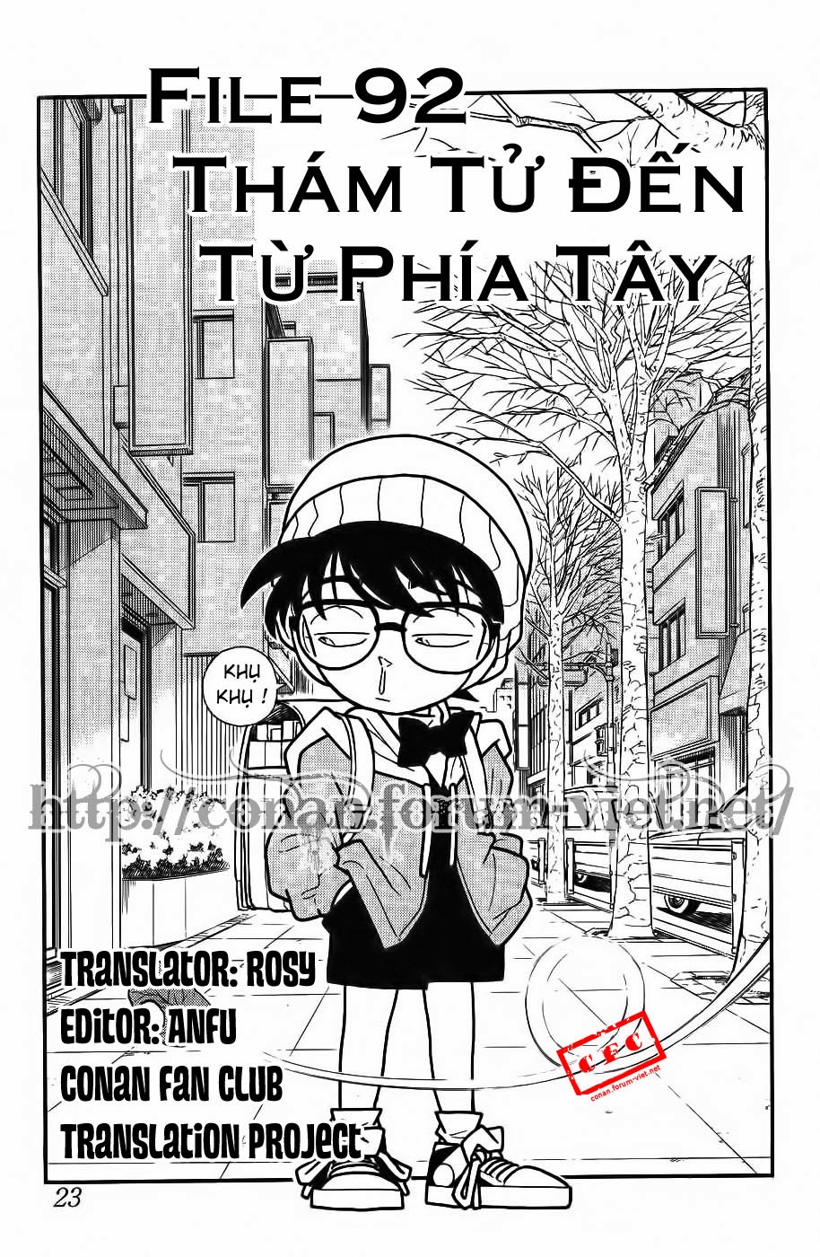 Thám Tử Conan Chap 92 - Next Chap 93