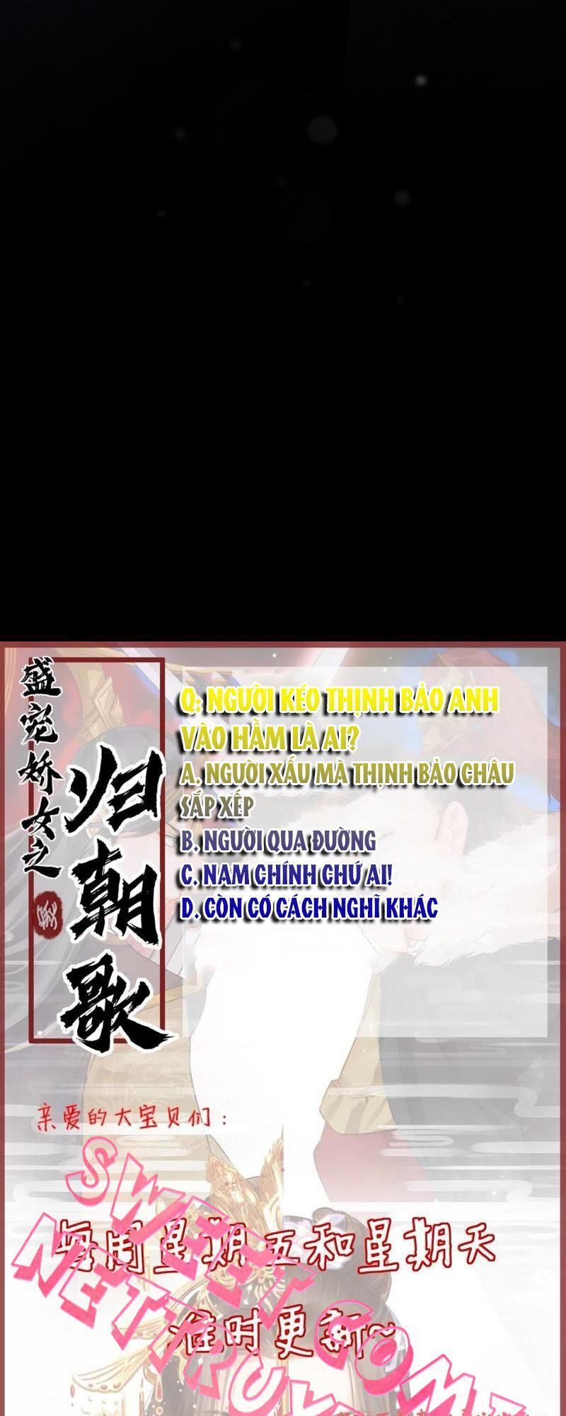 Thịnh Sủng Kiều Nữ Trở Về Triều Ca Chap 20 - Next Chap 21