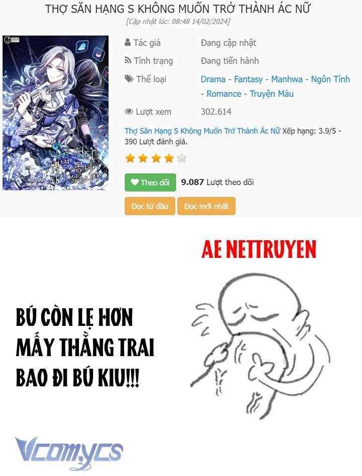 Thợ Săn Hạng S Không Muốn Trở Thành Ác Nữ Chap 30 - Next Chap 31
