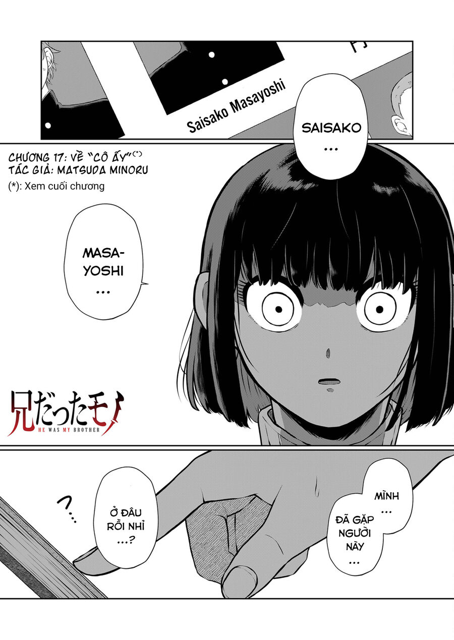 Thứ Đã Từng Là Anh Trai Tôi Chap 17 - Next Chap 18