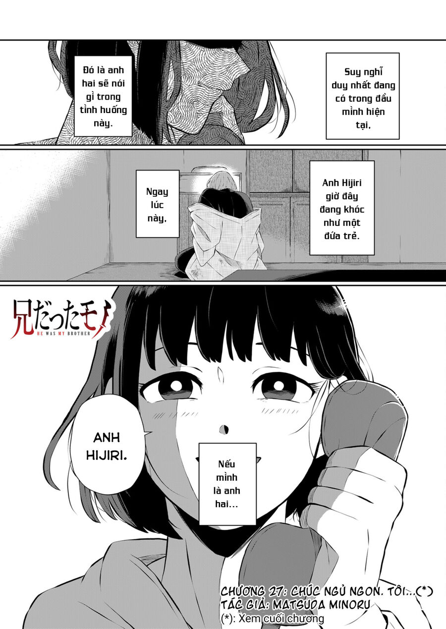 Thứ Đã Từng Là Anh Trai Tôi Chap 27 - Next Chap 28