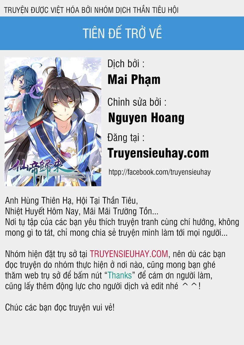 Tiên Đế Trở Về Chap 57 - Next Chap 58