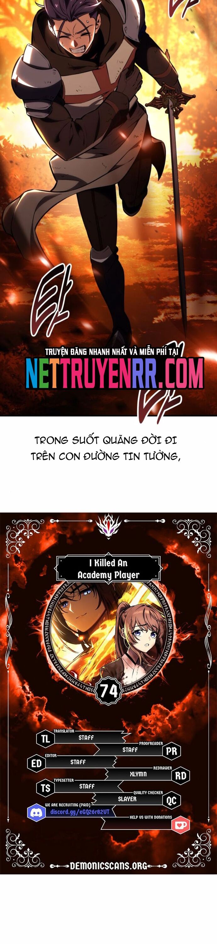 Tôi Đã Giết Tuyển Thủ Học Viện Chap 74 - Next Chap 75