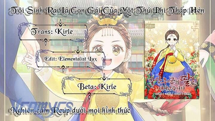 Tôi Sinh Ra Là Con Gái Của Một Thứ Phi Thấp Hèn Chap 44 - Next Chap 45