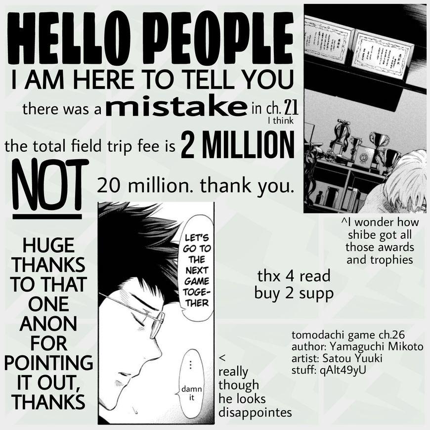 Tomodachi Game Chap 26 - Next Chap 27