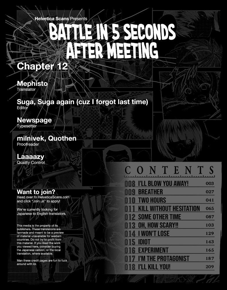 Trận Chiến Bắt Đầu Sau 5 Giây Chap 12 - Next Chap 13