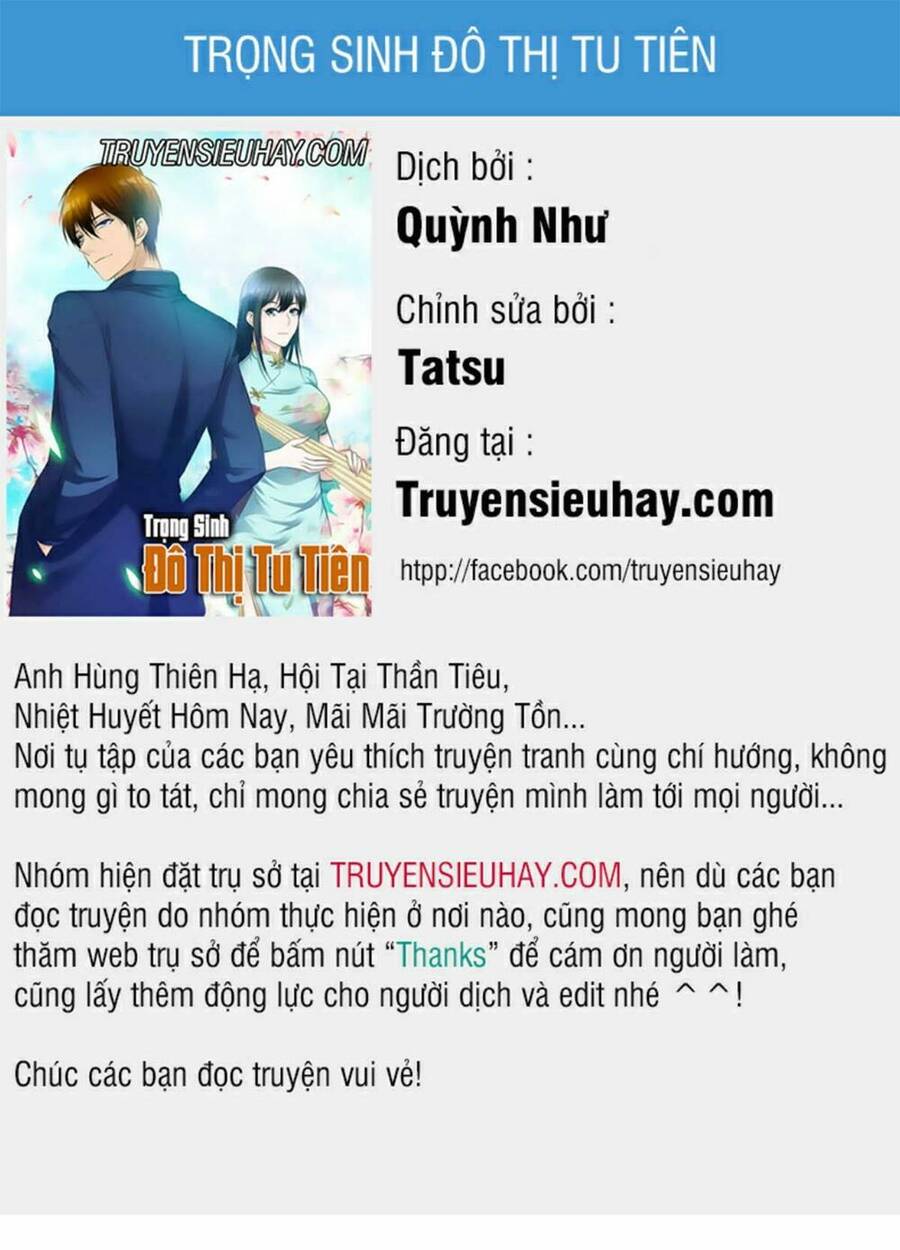 Trọng Sinh Đô Thị Tu Tiên Chap 314 - Next Chap 315