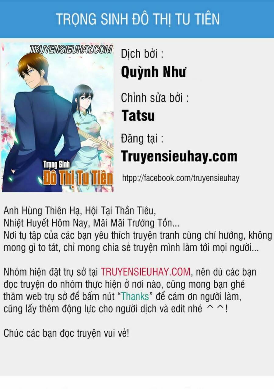 Trọng Sinh Đô Thị Tu Tiên Chap 322 - Next Chap 323
