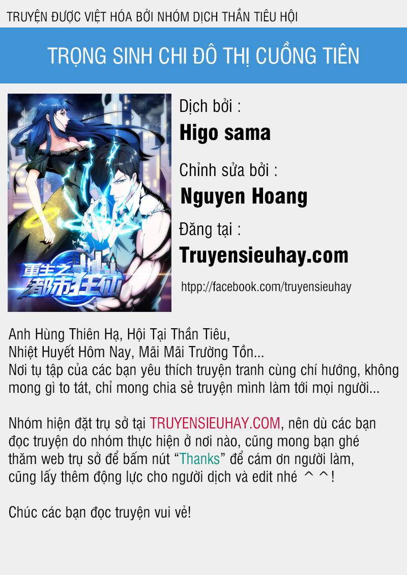 Trùng Sinh Chi Đô Thị Cuồng Tiên Chap 10 - Next Chap 11