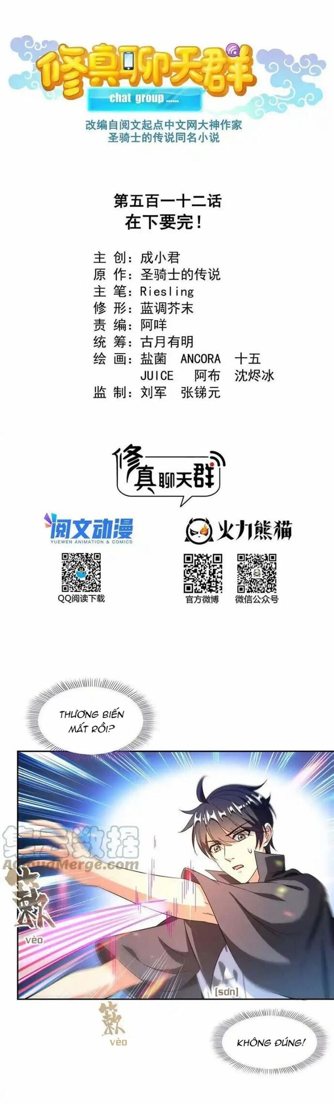 Tu Chân Nói Chuyện Phiếm Quần Chap 512 - Next Chap 513