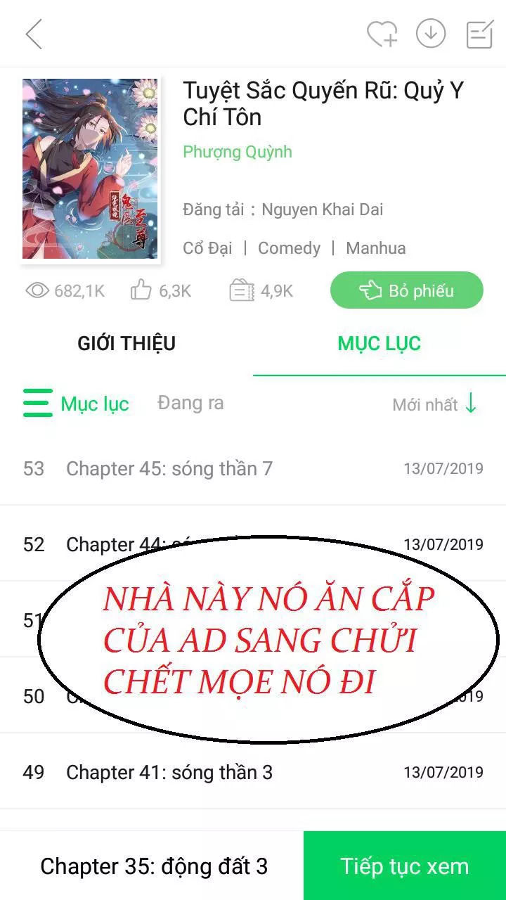 Tuyệt Sắc Quyến Rũ: Quỷ Y Chí Tôn Chap 50 - Next Chap 51