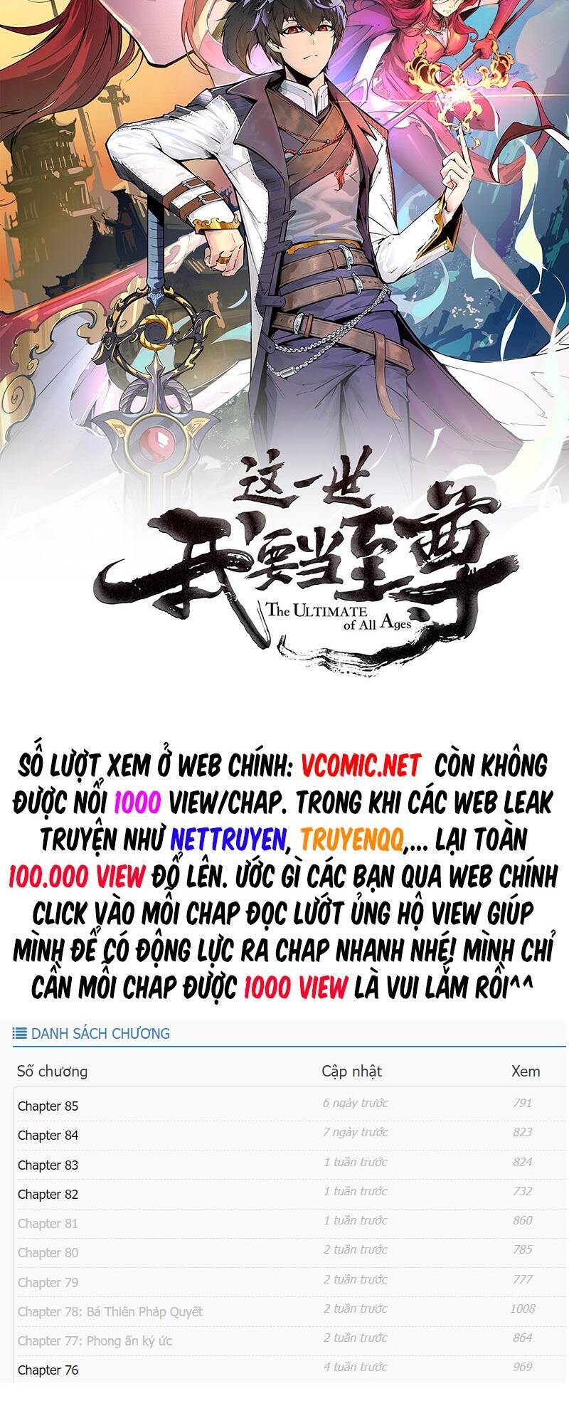 Vạn Cổ Chí Tôn Chap 104 - Next Chap 105