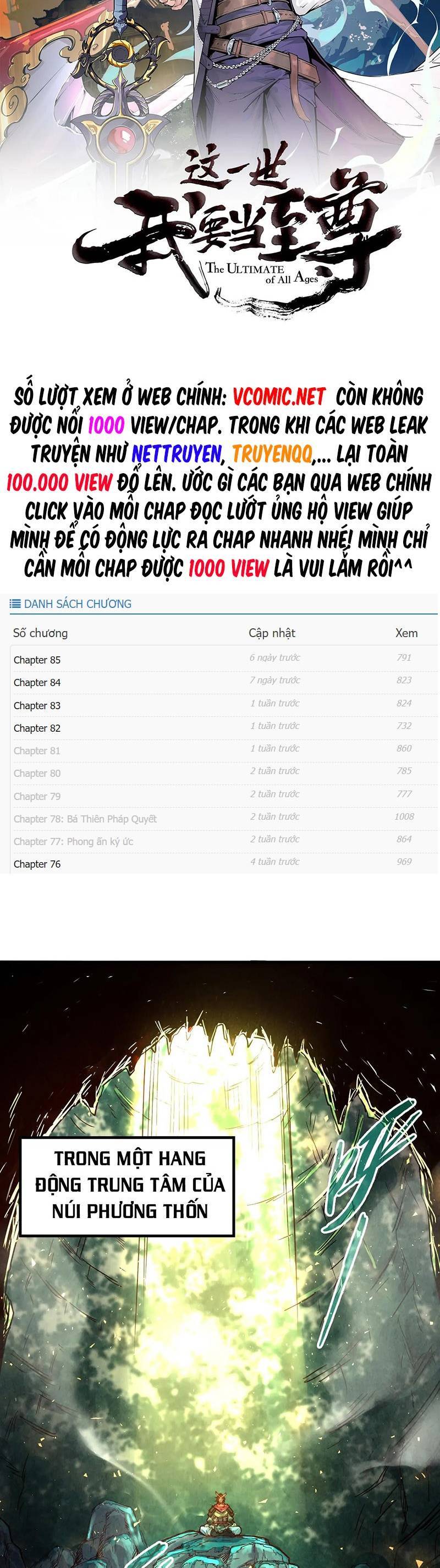 Vạn Cổ Chí Tôn Chap 144 - Next Chap 145
