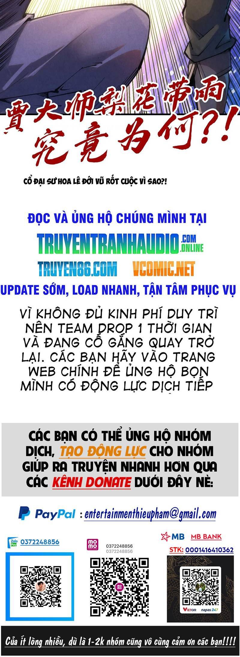 Vạn Cổ Chí Tôn Chap 144 - Next Chap 145