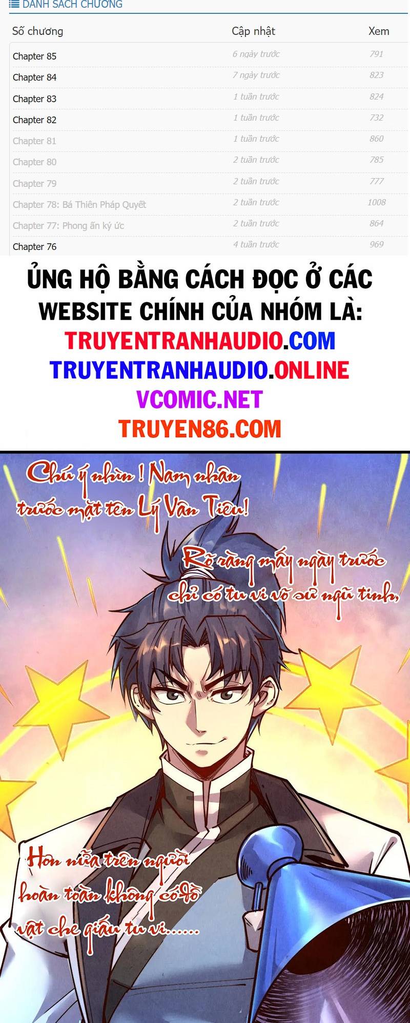 Vạn Cổ Chí Tôn Chap 146 - Next Chap 147