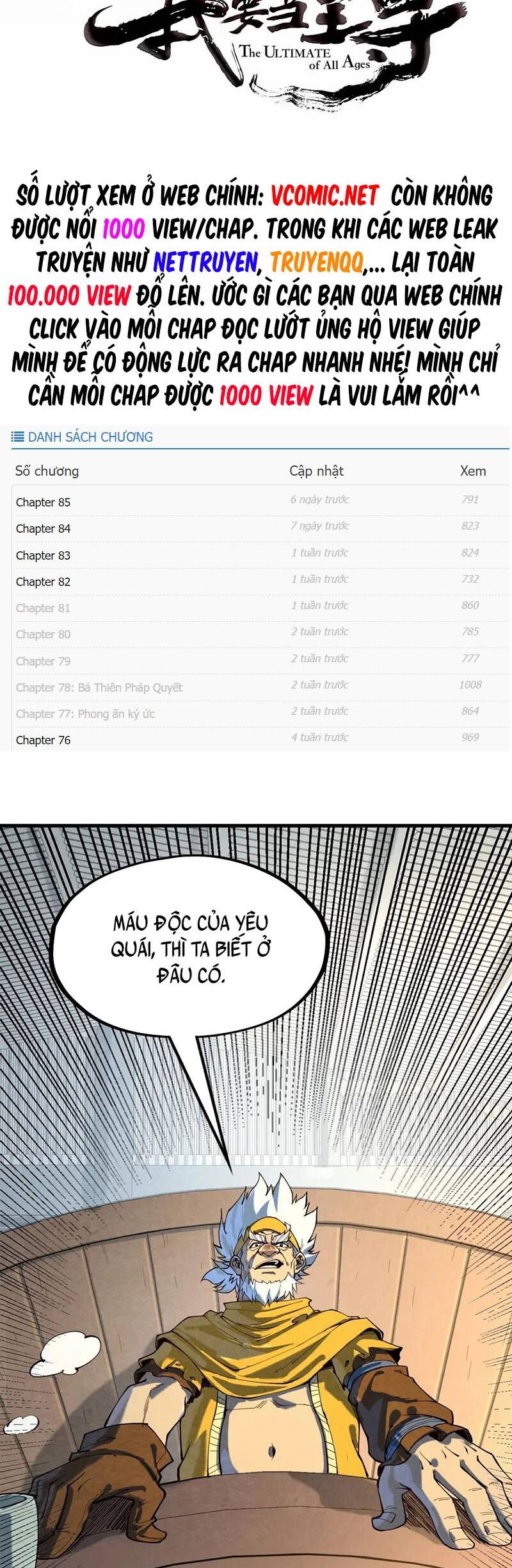 Vạn Cổ Chí Tôn Chap 168 - Next Chap 169