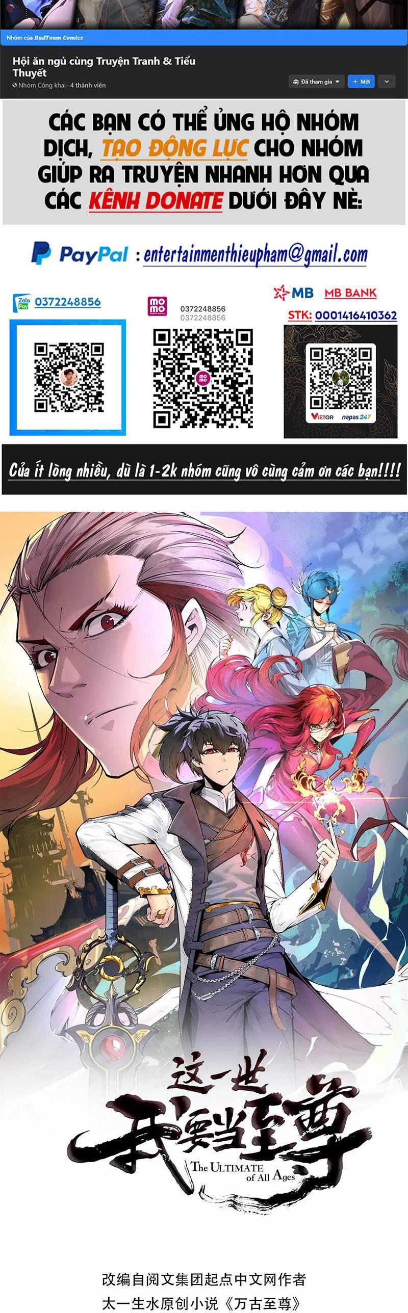 Vạn Cổ Chí Tôn Chap 171 - Next Chap 172
