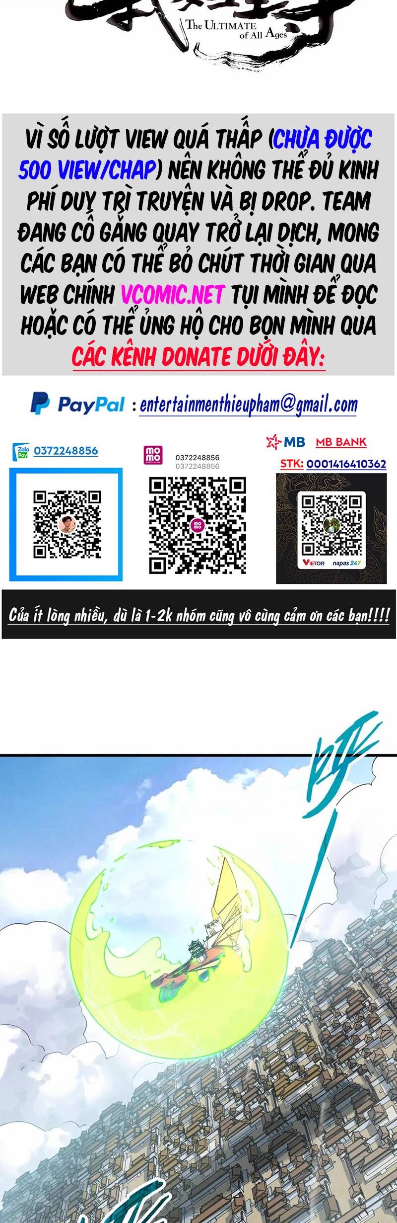 Vạn Cổ Chí Tôn Chap 197 - Next Chap 198