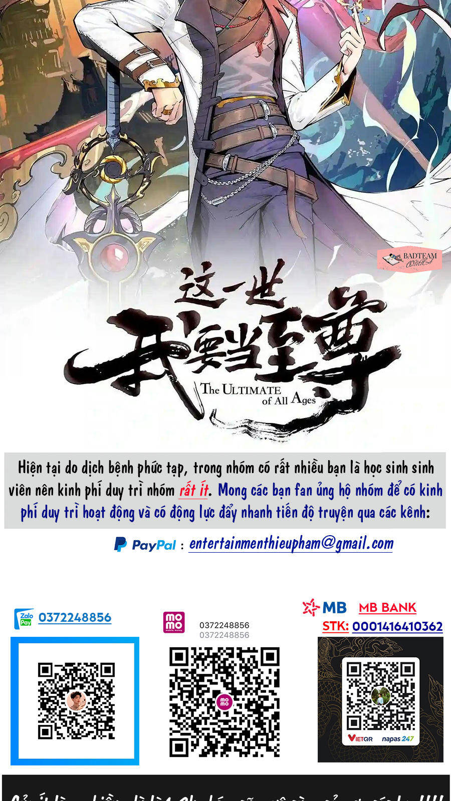 Vạn Cổ Chí Tôn Chap 68 - Next Chap 69