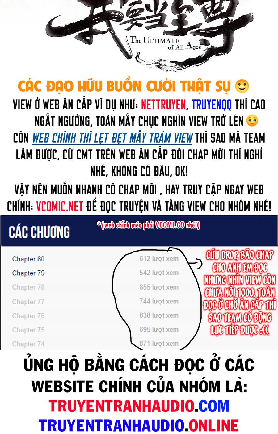 Vạn Cổ Chí Tôn Chap 81 - Next Chap 82