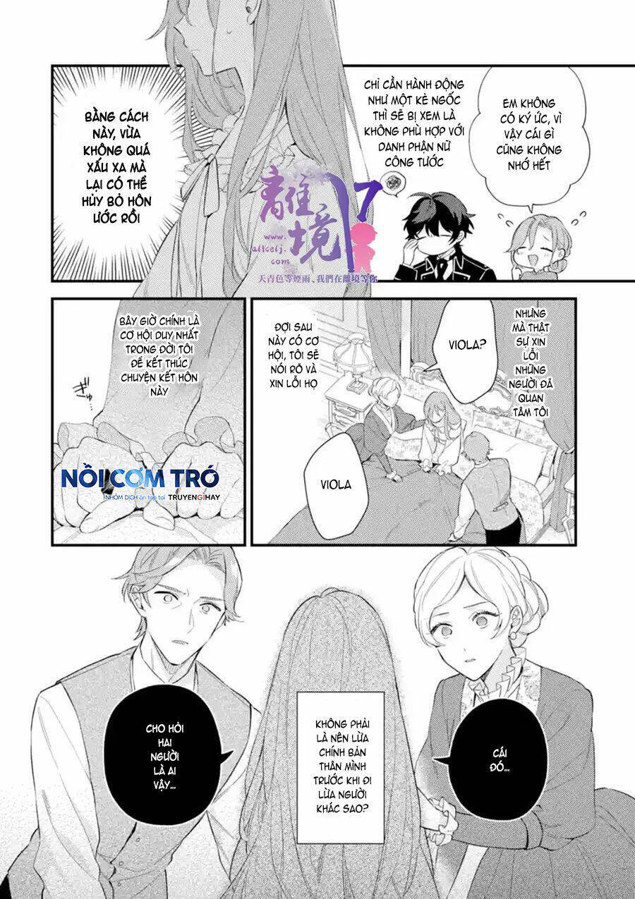 Vì Để Hủy Bỏ Hôn Ước Tôi Đã Giả Vờ Mất Trí Chap 12 - Next Chap 13
