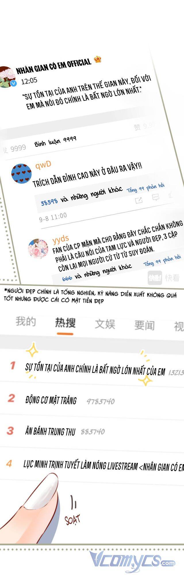 Vợ Chồng Đỉnh Lưu Có Chút Ngọt Ngào Chap 4 - Next Chap 5