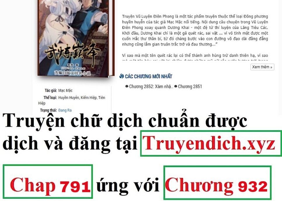 Võ Luyện Đỉnh Phong Chap 791 - Next Chap 792