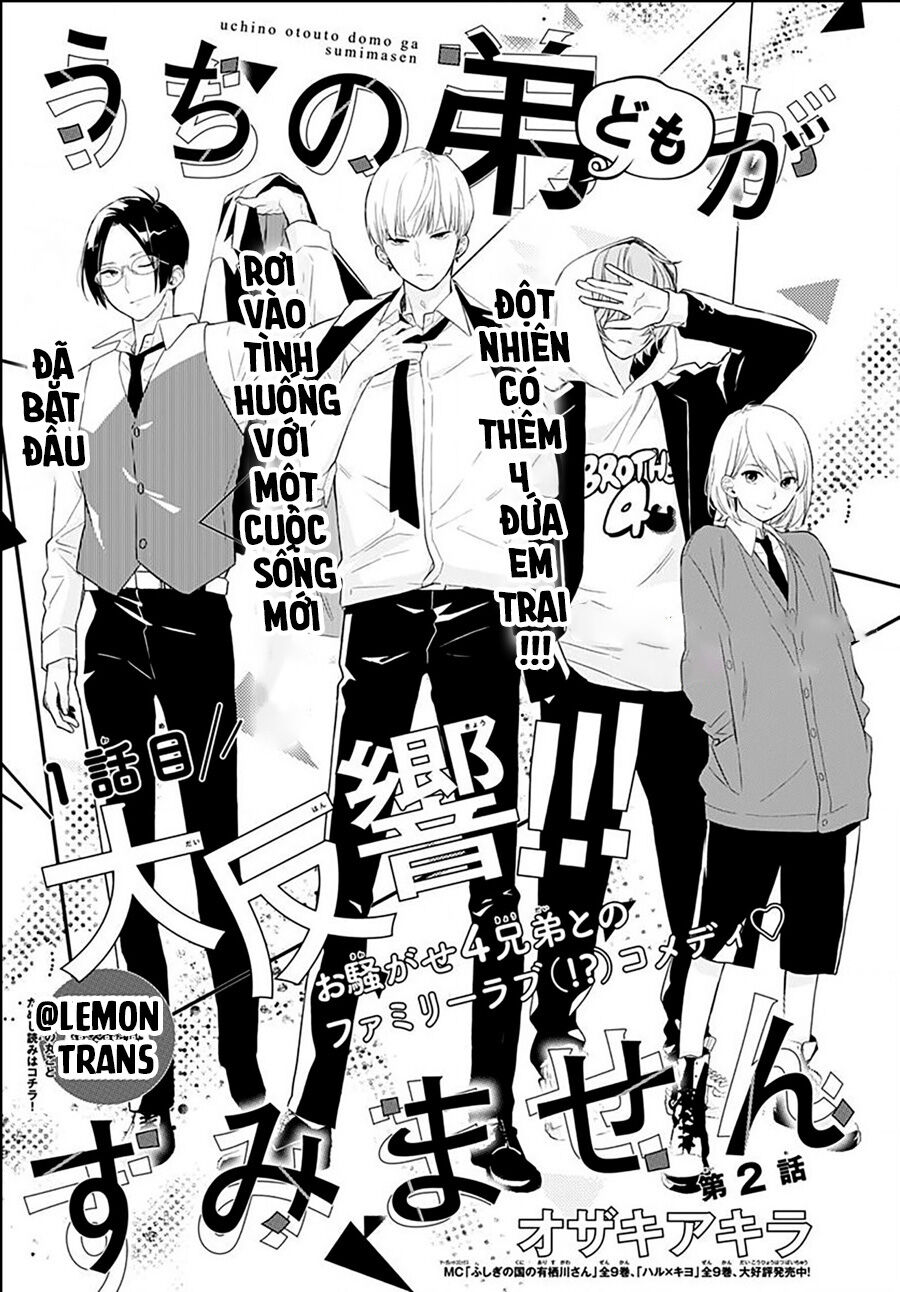 Xin Lỗi Nhé Mấy Đứa Em Của Tôi. Chap 2 - Next Chap 3